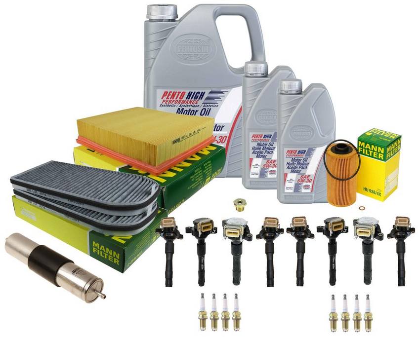 BMW Ignition Tune-Up Kit (5W-30) (7 Liter) (High Performance) 64312339888 - eEuroparts Kit 3084981KIT